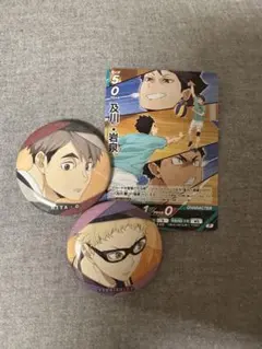 ハイキュー!! 缶バッジ 2種 ミニ色紙 セット - メルカリ