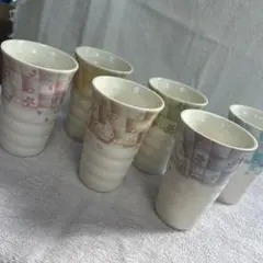 和風デザイン 陶器製タンブラー6個セット