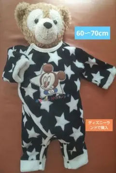 ミッキー　カバーオール　ディズニーランド　60〜70cm