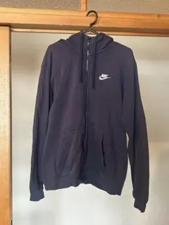 Nike ナイキ ネイビーフルジップパーカー M 古着