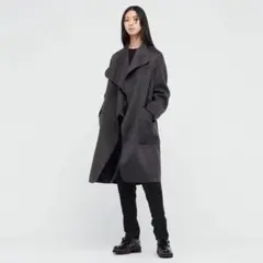 UNIQLO＋j カシミア混ノーカラーコート　最終価格