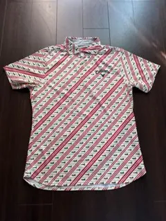 Callaway ゴルフストライプ半袖ポロシャツ LL 241-5257143