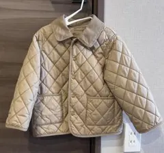ユニクロ キッズ キルトジャケット ベージュ 100cm