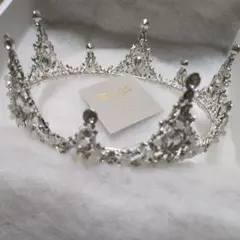 Bliss シルバー クラウンティアラヘッドドレス