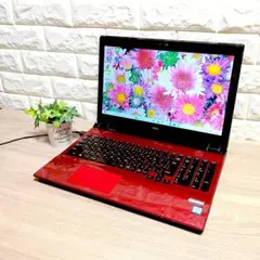 i7✨新品SSD512GB✨ブルーレイ フルHD カメラ Windows11赤 - メルカリ