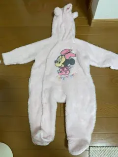 ロンパース　カバーオール　ミニー　50〜80cm もこもこ　女の子