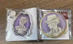 ツイステ　roman 缶バッジ　アクリルキーホルダー　アズール