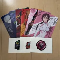 エヴァンゲリオン クリアファイル 6枚セット　ステッカー3枚