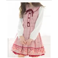 LIZLISA グレンチェックローズワンピースのサムネイル