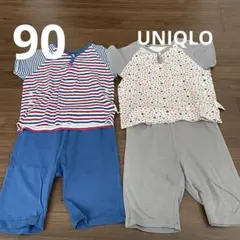 ユニクロ　半袖パジャマセット　90