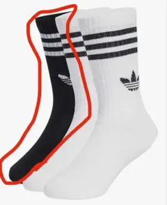 アディダスクルーソックスキッズサイズ19-21cm1足