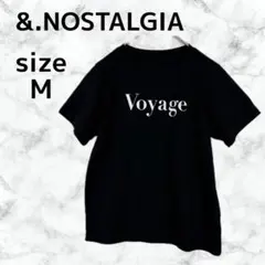 &.NOSTALGIA Tシャツ Voyage ロゴ 半袖 黒 ブラック Mのサムネイル