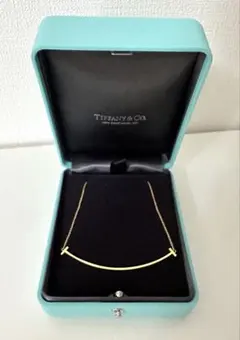 最終お値下げ ティファニー　Tスマイルネックレス　ラージ　K18ゴールド