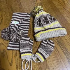 パーソンズ　ニット帽手袋マフラー3点セット　男女OK