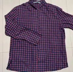 Mademoiselle NON NON 長袖チェックシャツ