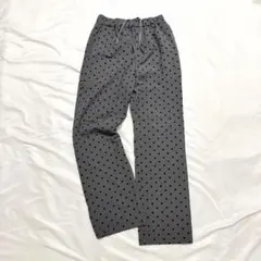 スローブイエナ CIRCULATE WARM パンツ　ドットパンツ　グレー