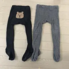 タイツセットbaby gapくまさんタイツ無印12〜24m
