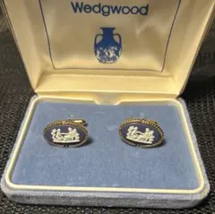 Wedgwood ウェッジウッド カフス ジャスパー ブルー