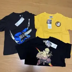 ☆新品☆カッコイイ☆Tシャツ☆3枚セット☆110-120☆GU☆