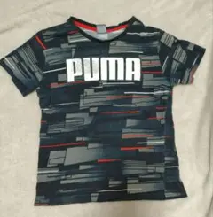 PUMA ストライプTシャツ ネイビーのサムネイル