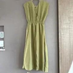 earth music&ecology ノースリーブワンピ グリーン