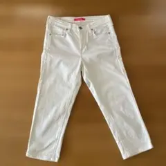 EDWIN レディース ホワイト デニムパンツのサムネイル