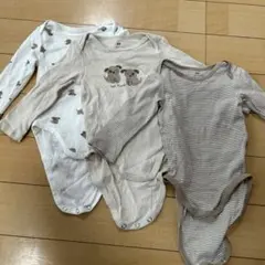 H&M 長袖ボディスーツ 3点セット　6-9M
