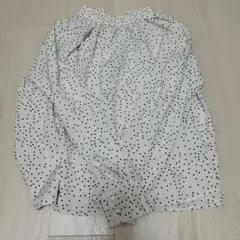 ドット柄長袖シャツ