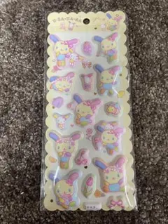 【正規品】ウサハナ シール サンリオ　立体シール　ぷくぷくクラックス　マシュマロ