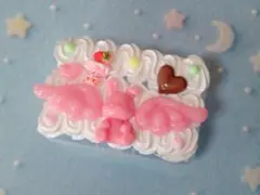 ストロベリーチョコ風うさぎちゃん小物入れ