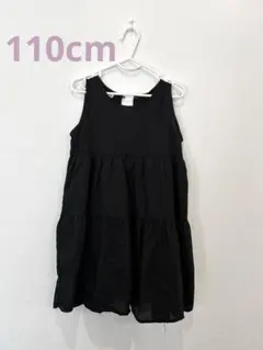 ノースリーブワンピース　黒　110cm