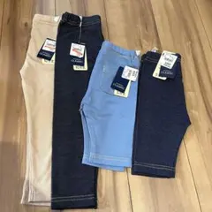 新品タグ付き　西松屋　レギンス　10分丈　5分丈　95 90