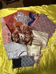 帯11点ジャンク品《和小物用端切れに如何でしょう》