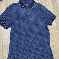 MICHAEL KORS ポロシャツ Sサイズ ネイビー 総柄のサムネイル