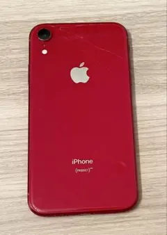 iPhone XR 256GB(RED)ジャンク,割れ,液漏れ