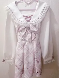 LIZLISA リズリサ Sewing Bear柄セットアップ ピンク