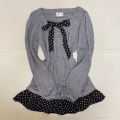 平成ギャルy2k 00s リズリサ系　グランジ　森ガール☆長袖ドット