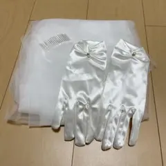 結婚式　ベール　グローブ　手袋　花嫁　ウェディング