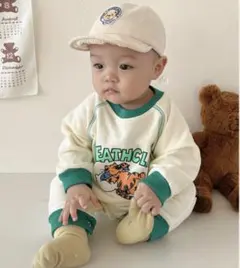 長袖ロンパース ベビーロンパース