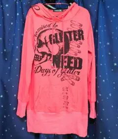 ★Try Too Love You　ドクロ プリント パーカー★