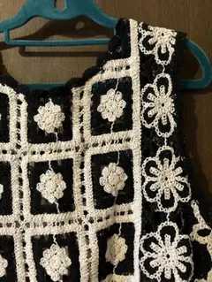 美品　レース　ニットベスト