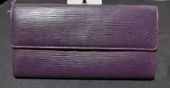 Louis Vuitton エピ 長財布 カシス