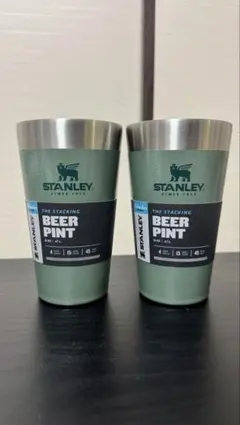 STANLEYスタンレースタッキング真空パイント 473ml 2個セットグリーンのサムネイル