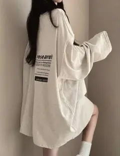 バックプリント 長袖Tシャツ