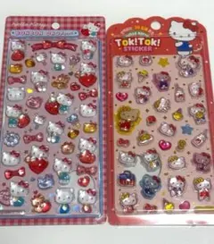 韓国　サンリオ Tok!Tok! ステッカー ハローキティ 3D ぷっくり