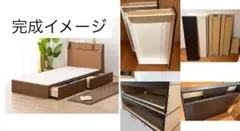ニトリ シングルベッド 収納付 コンセント ライト付 ライトブラウン たのメル便 ニトリシングルベッド 収納コンセントライト付 ライトブラウン たの