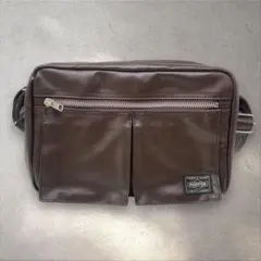 未使用 PORTER ショルダーバッグ フリースタイル ポーター ブラウン 茶
