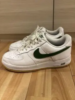 ナイキ エア フォース 1 LOW レトロ グリーン／ガムイエロー