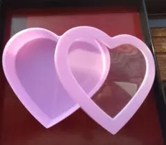 ハート　小物入れ　ピンク　　約15✕14cm