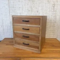 昭和レトロ レトロポップ 4段 小引き出し モノトーン 書類ケース 古家具 昭和レトロ レトロポップ 4段 小引き出し モノトーン 書類ケース 古